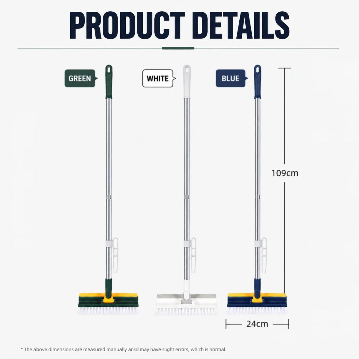 Shinevera 5-in-1 Long-Handle Cleaning Brush