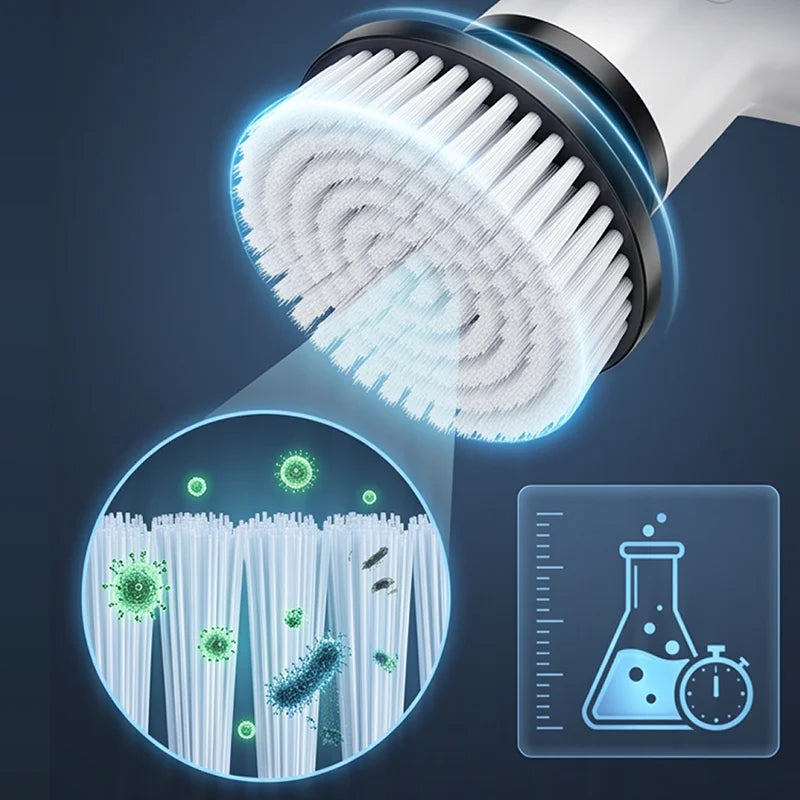 Shinevera 5-in-1 Cordless Spin Scrubber